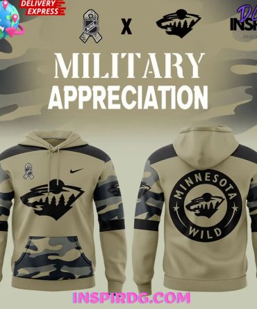 Minnesota Wild Military Appreciation Special Nhl Hoodie