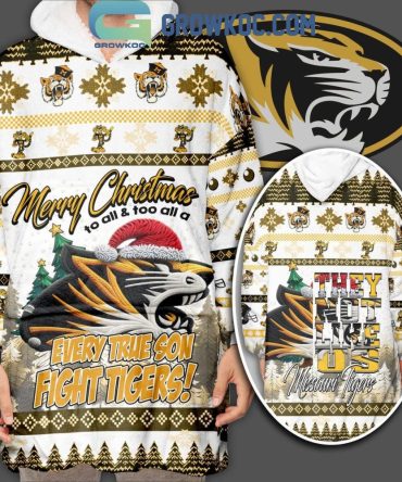 Missouri Tigers Every True Son They Not Like Us Christmas Oodie Hoodie Blanket