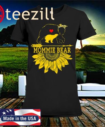 Mommie Bear Sunflower Lover Mother Day Shirt