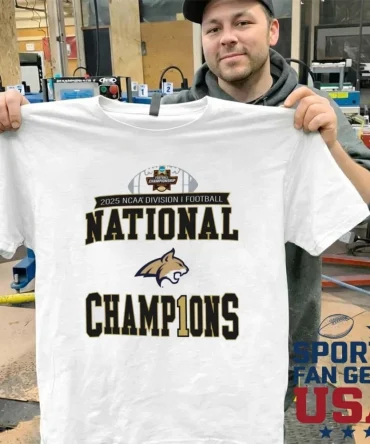Montana State Bobcats 2025 Ncaa Fcs Football National Champions Locker Room Shirt
