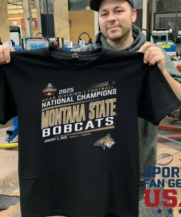 Montana State Bobcats 2025 Ncaa Fcs Football National Champions Shirt