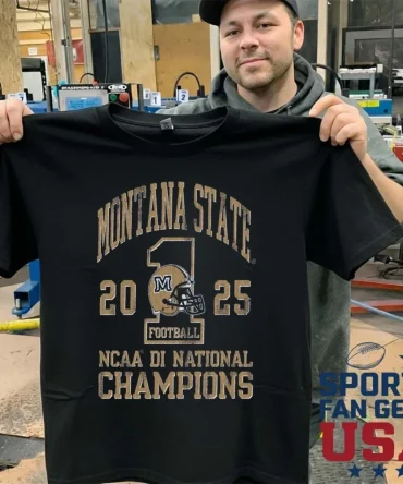 Montana State Football 2025 Ncaa Di Champions Shirt