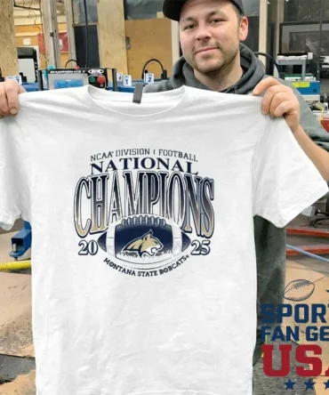 Montana State Football 2025 Ncaa Division I Football National Champions Shirt