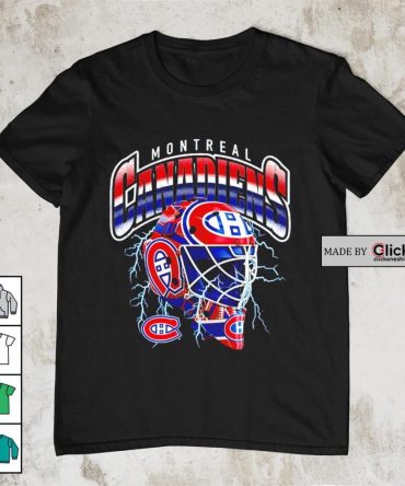 Montreal Canadiens Crease Lightning Helmet Shirt