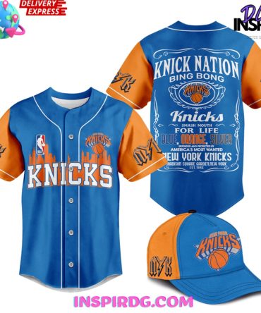 Nba Knick Nation Bing Bong Baseball Jersey