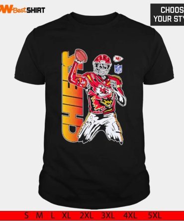 Nfl Kansas City Chiefs Skeleton Football Graphic Shirt