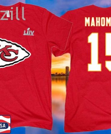Super Bowl Liv Bound Kansas City Chiefs Patrick Mahomes #15 T-Shirt