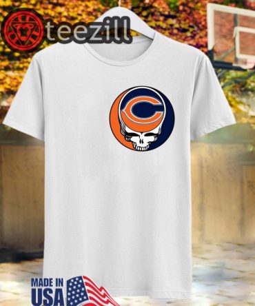Nfl Team Chicago Bears X Grateful Dead Logo Band T-Shirts