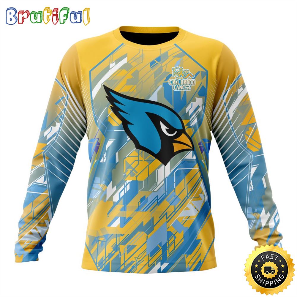 Nfl Arizona Cardinals Crewneck Sweatshirt Fearless Against Childhood Cancers Gift For Football Fans