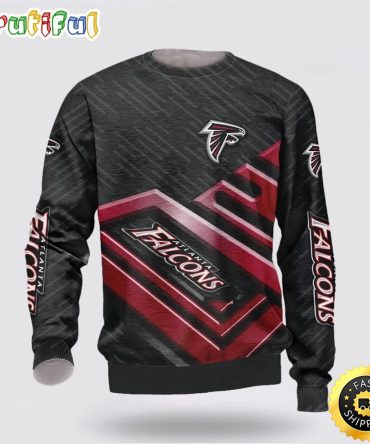 Nfl Atlanta Falcons Crewneck Sweatshirt Show Team Spirit