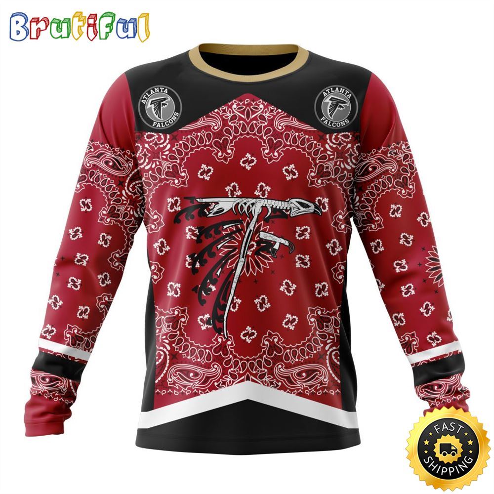 Nfl Atlanta Falcons Crewneck Sweatshirt Specialized Classic Style Unisex Sweatshirt