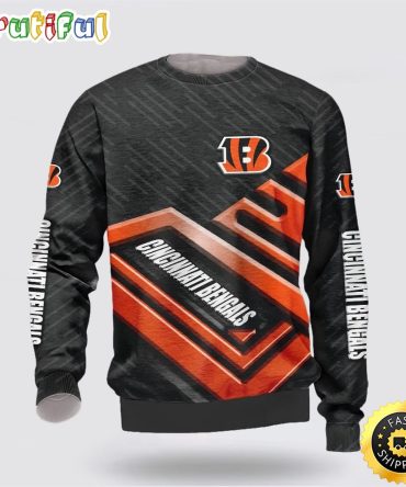 Nfl Cincinnati Bengals Crewneck Sweatshirt Show Team Spirit