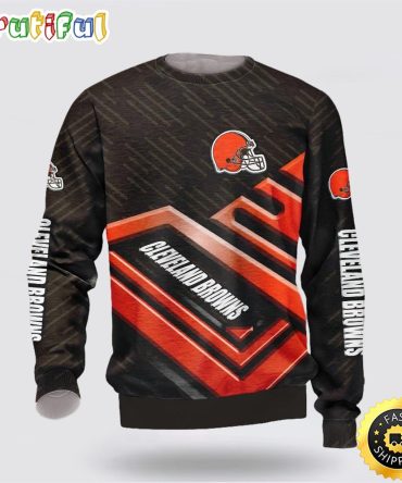 Nfl Cleveland Browns Crewneck Sweatshirt Show Team Spirit
