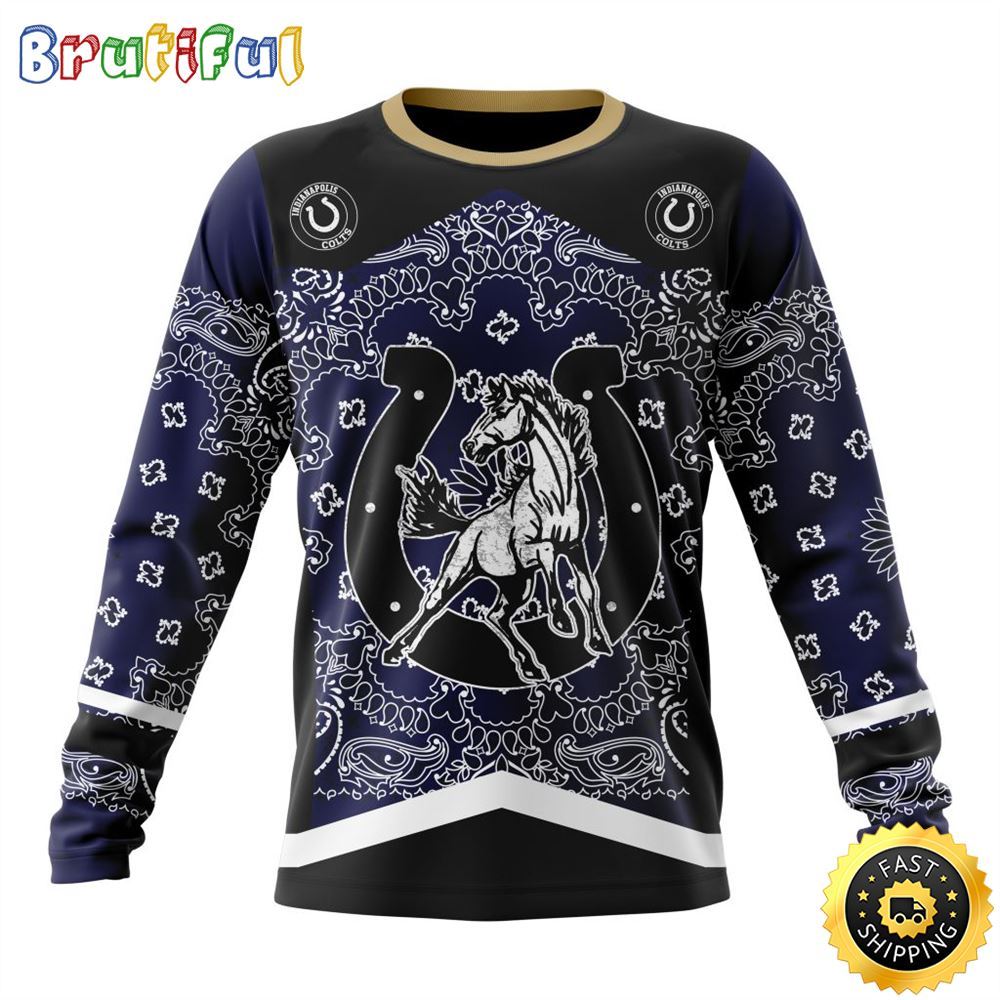 Nfl Indianapolis Colts Crewneck Sweatshirt Specialized Classic Style Unisex Sweatshirt