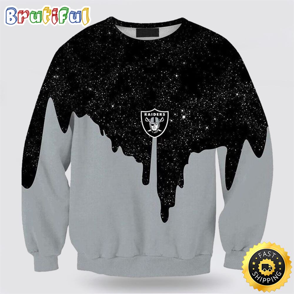 Nfl Las Vegas Raiders Crewneck Sweatshirt For Football Fans