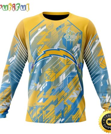 Nfl Los Angeles Chargers Crewneck Sweatshirt Fearless Against Childhood Cancers Gift For Football Fans
