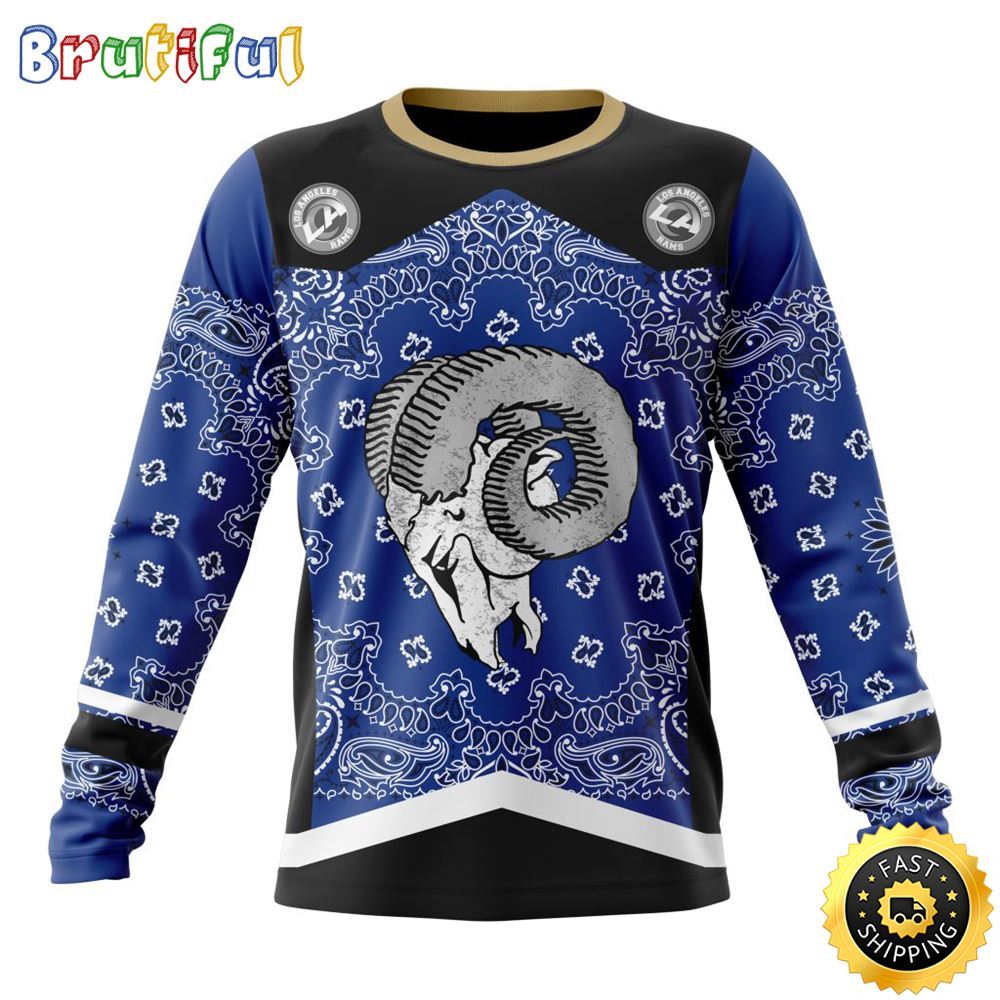 Nfl Los Angeles Rams Crewneck Sweatshirt Specialized Classic Style Unisex Sweatshirt