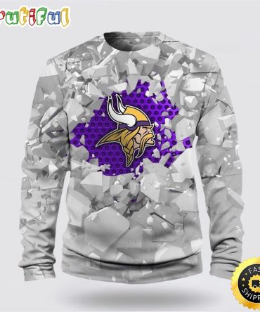 Nfl Minnesota Vikings Crewneck Sweatshirt For Hot Fans