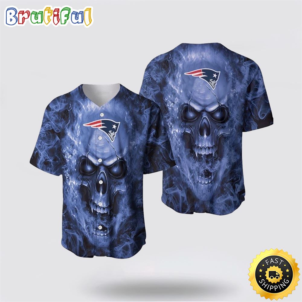 Nfl New England Patriots Baseball Jersey Skull Unleash Your Team Spirit With Trendy Designs