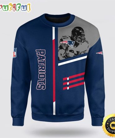 Nfl New England Patriots Crewneck Sweatshirt For Hot Fans