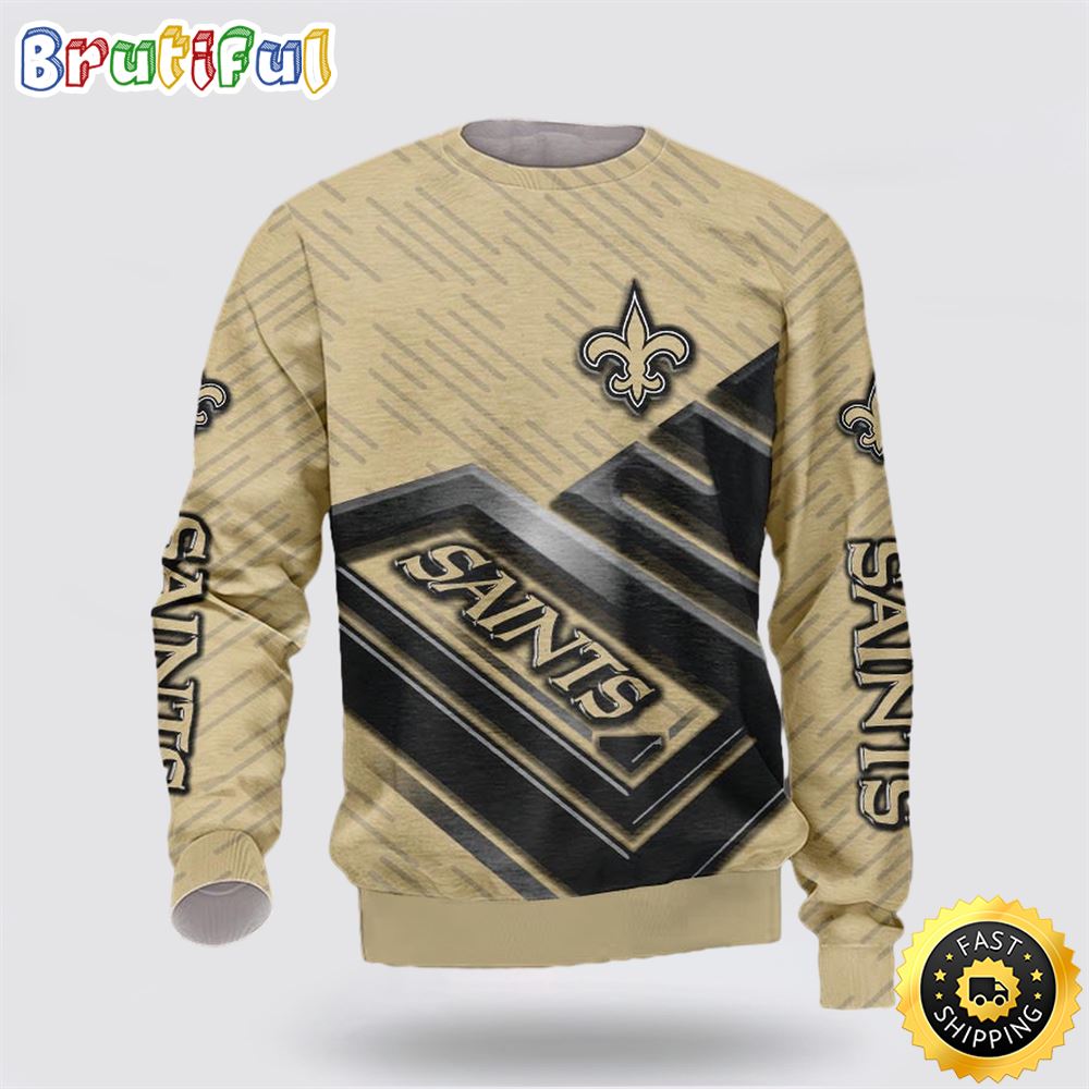Nfl New Orleans Saints Crewneck Sweatshirt Show Team Spirit