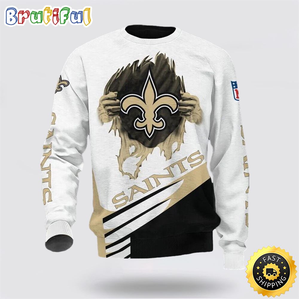 Nfl New Orleans Saints Crewneck Sweatshirt Stay Cozy And Stylish