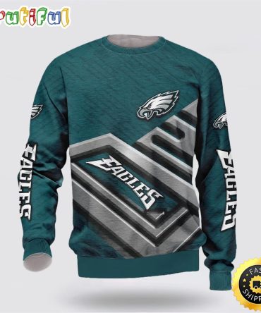 Nfl Philadelphia Eagles Crewneck Sweatshirt Show Team Spirit