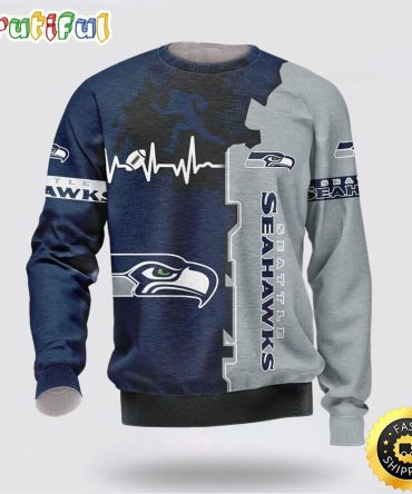 Nfl Seattle Seahawks Crewneck Sweatshirt For Hot Fans