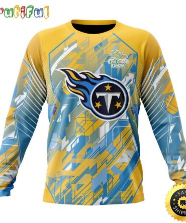 Nfl Tennessee Titans Crewneck Sweatshirt Fearless Against Childhood Cancers Gift For Football Fans