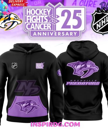 Nashville Predators Hockey Fights Cancer 2024 Hoodie