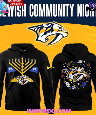 Nashville Predators Jewish Community Night 2024 Hoodie