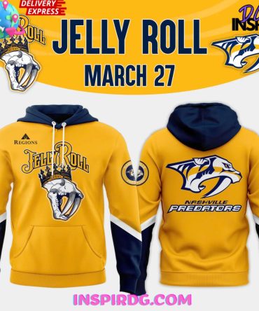 Nashville Predators X Jelly Roll 2025 All Over Print Hoodie, 3D Hoodie