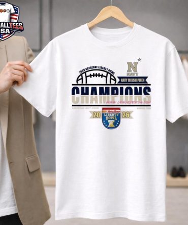 Navy Midshipmen 2026 Autozone Liberty Bowl Champions Locker Room Bound Unisex Shirt