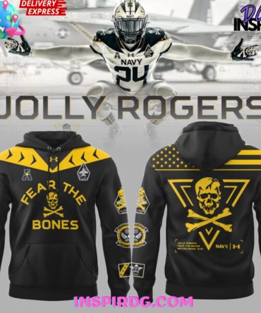 Navy Midshipmen Ncaa Jolly Jogger Special Black Hoodie