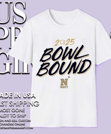 Navy Midshipmen Football 2025 Bowl Bound Nfl Shirt
