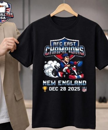 New England Patriots 2025 Afc East Champions December 28 2025 Mario Kart Racing Unisex Shirt