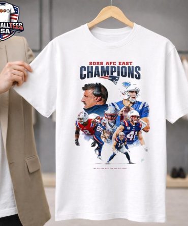 New England Patriots Are 2025 Afc East Champions Nfl Unisex Shirt