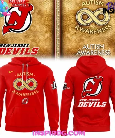 New Jersey Devils Autism Awareness 2025 All Over Print Hoodie