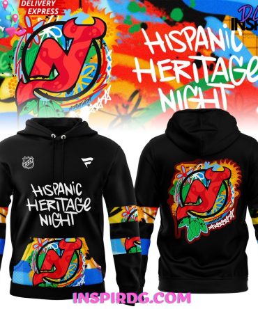 New Jersey Devils Hispanic Heritage Night 2024 Black Hoodie