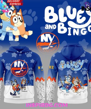 New York Islanders Bluey And Bingo Special All Over Print Hoodie, 3D Hoodie