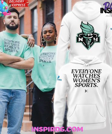 New York Liberty Everyone Watches Women’S Sports 2024 White Hoodie
