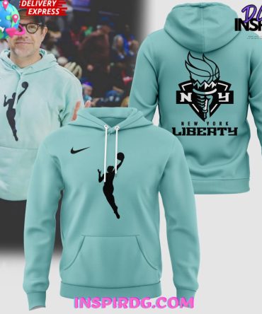 New York Liberty Wnba Nike Teal 2024 Hoodie
