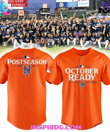 New York Mets October Ready 2024 Orange Baseball Jersey