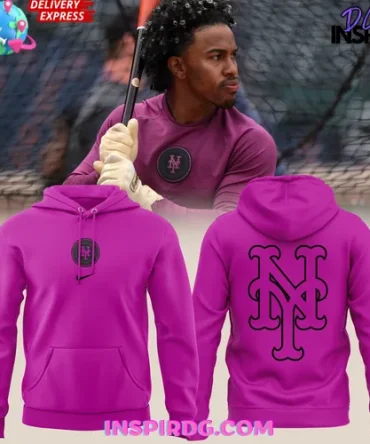 New York Mets Pink Power Special Nike All Over Print Hoodie