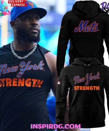 New York Mets Strength 2025 All Over Print Hoodie
