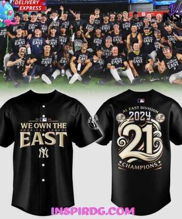 New York Yankees 2024 Al East Division Champions Baseball Jersey