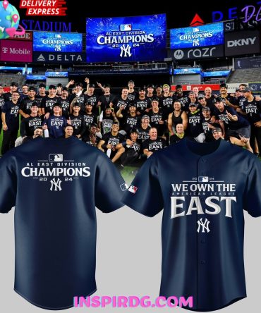 New York Yankees Al East Division Champions 2024 Baseball Jersey