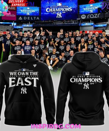 New York Yankees Al East Division Champions 2024 Black Hoodie