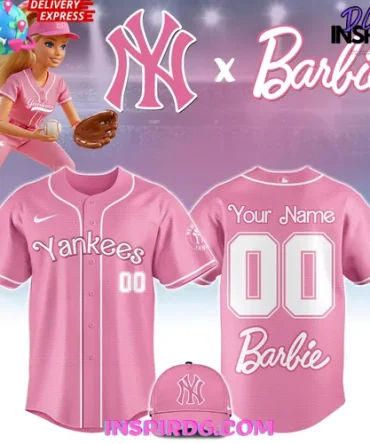 New York Yankees Barbie Game Night 2025 Baseball Jersey