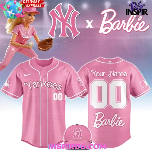 New York Yankees Barbie Game Night 2025 Baseball Jersey